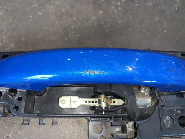2010 Audi S4 Rear LH Driver Exterior Door Handle Blue OEM 8T01837885
