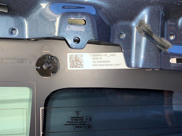 2012 Porsche Panamera Rear Hatch Trunk Lid Liftgate Tailgate OEM Blue