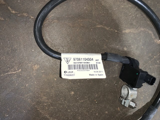 2012 Porsche Panamera Negative Battery Terminal Cable OEM 97061104304