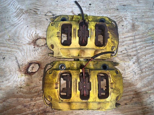 2012 Porsche Panamera Rear RH LH Brembo Brake Caliper PAIR OEM