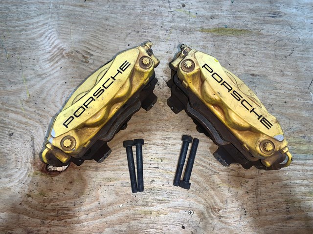 2012 Porsche Panamera Rear RH LH Brembo Brake Caliper PAIR OEM