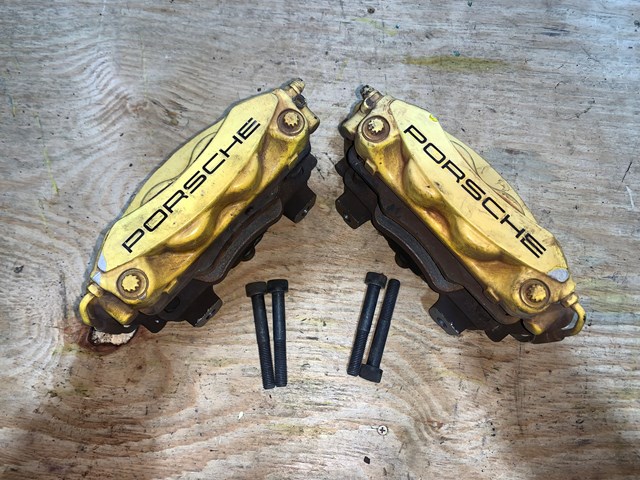 2012 Porsche Panamera Rear RH LH Brembo Brake Caliper PAIR OEM