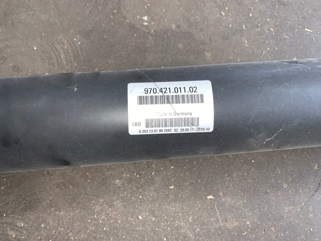 2012 Porsche Panamera RWD Driveshaft Propeller Assembly OEM