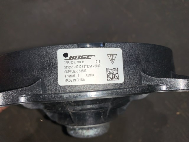 2012 Porsche Panamera Rear Door Bose Speaker OEM 7PP035710B