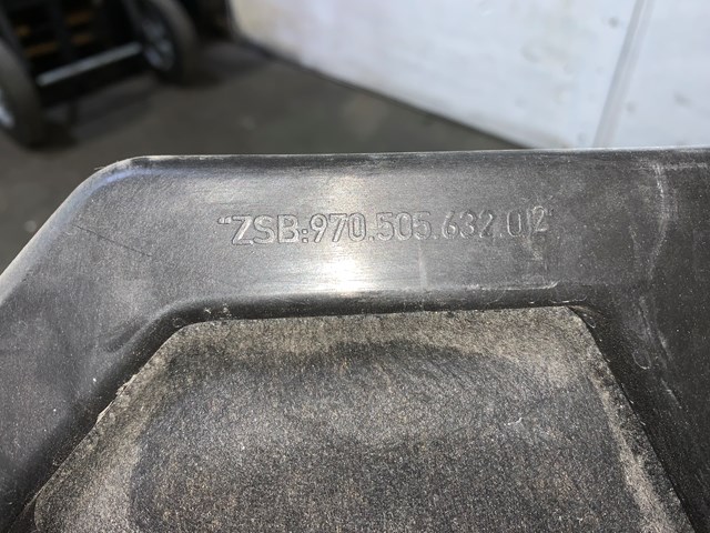 2012 Porsche Panamera Rear RH Passenger Bumper Support Heat Shield OEM 970505632