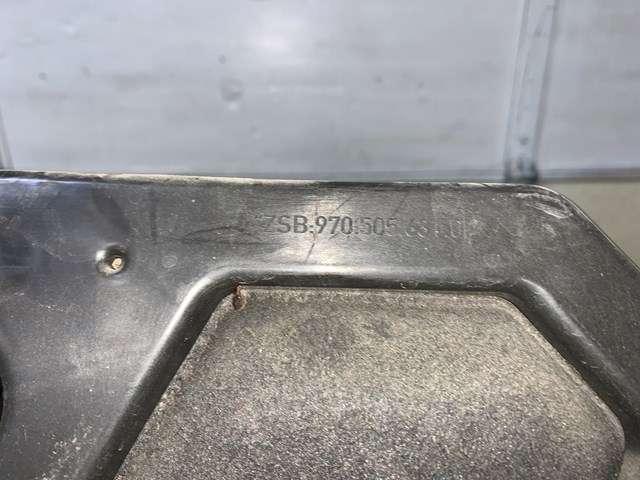 2012 Porsche Panamera Rear LH Driver Bumper Support Heat Shield OEM 970505631