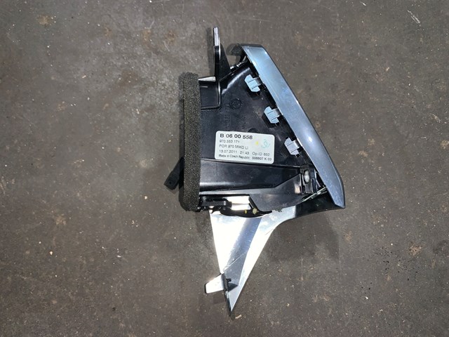 2012 Porsche Panamera Rear LH Driver Center Console Air Vent OEM 970553171