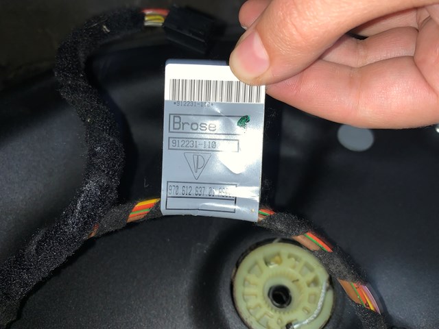 2012 Porsche Panamera Rear RH Passenger Door Shell Assembly OEM Blue