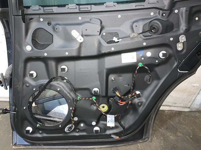 2012 Porsche Panamera Rear RH Passenger Door Shell Assembly OEM Blue