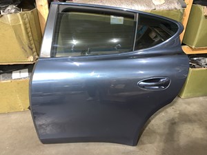 2012 Porsche Panamera Rear LH Driver Door Shell Assembly OEM Blue