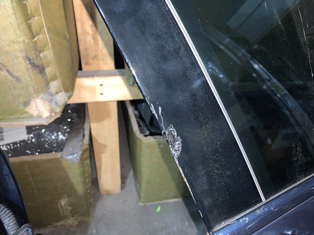 2012 Porsche Panamera Front RH Passenger Door Shell Assembly OEM Blue (SEE DETAI