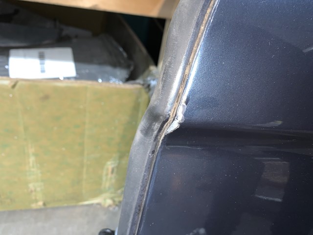 2012 Porsche Panamera Front LH Driver Door Shell Assembly OEM Blue