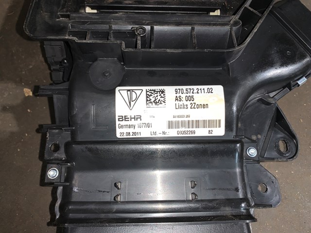 2012 Porsche Panamera Front LH Driver Dash Air Vent Duct OEM 97057221102