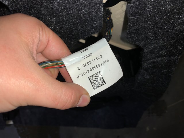 2012 Porsche Panamera Front RH Passenger Door Panel Cream Yachting Blue OEM