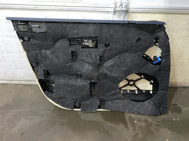 2012 Porsche Panamera Front RH Passenger Door Panel Cream Yachting Blue OEM