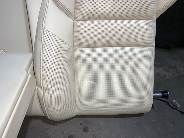 2012 Porsche Panamera Rear LH Driver Upper Seat Cushion Cream OEM