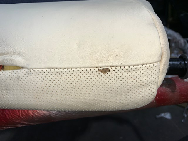 2012 Porsche Panamera Rear RH Passenger Upper Seat Cushion Cream OEM