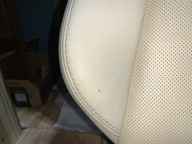 2012 Porsche Panamera Rear RH Passenger Upper Seat Cushion Cream OEM