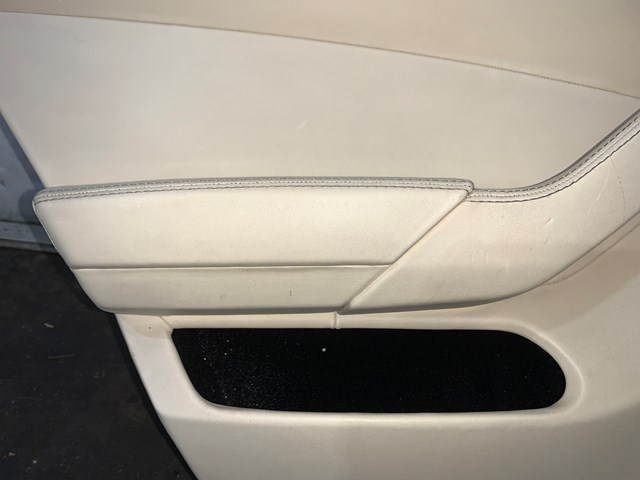 2012 Porsche Panamera Rear LH Driver Door Panel Cream Yachting Blue OEM