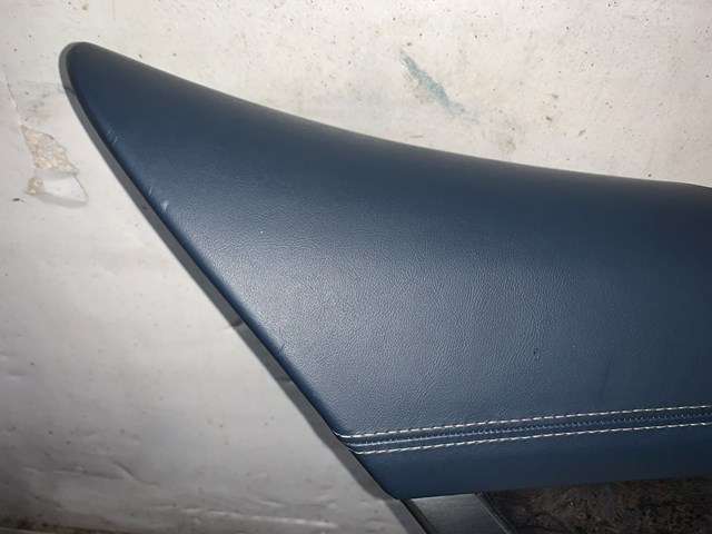 2012 Porsche Panamera Rear LH Driver Door Panel Cream Yachting Blue OEM