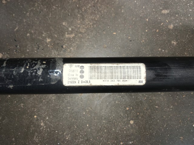 2012 Porsche Panamera Front Stabilizer Sway Bar OEM 97034370102