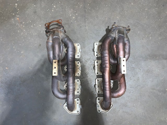 2012 Porsche Panamera 4.8L LH RH Exhaust Manifold Set OEM
