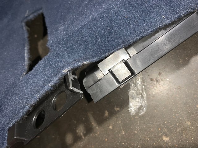 2012 Porsche Panamera Rear Under Seat Interior Carpet Blue OEM