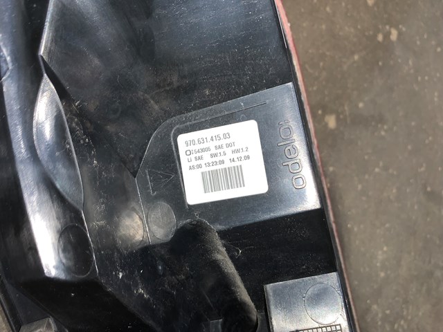 2012 Porsche Panamera Rear LH Driver Tail Light OEM 97063141503