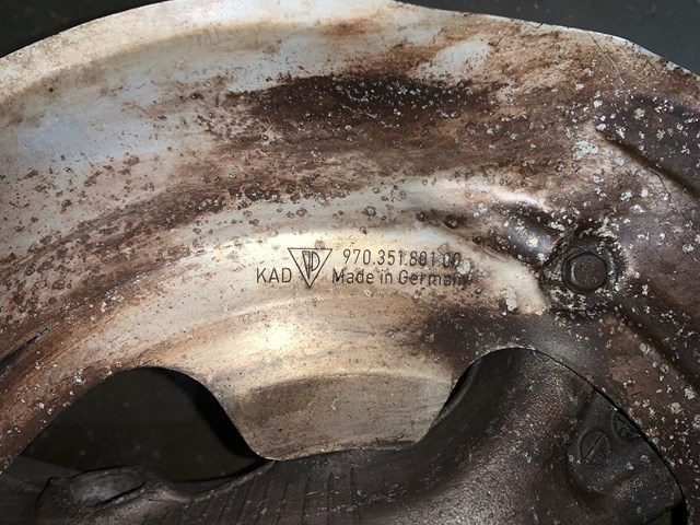 2012 Porsche Panamera Front LH Driver Spindle Knuckle Hub OEM 97034115704