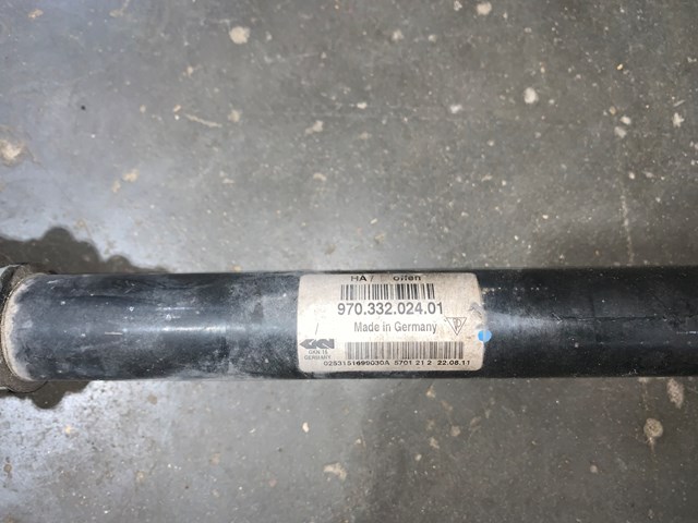 2012 Porsche Panamera RH Passenger Rear Axle Shaft W/ Knuckle OEM