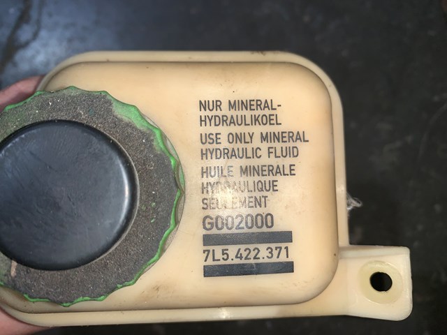 2012 Porsche Panamera Power Steering Fluid Reservoir Tank OEM 7L5422371