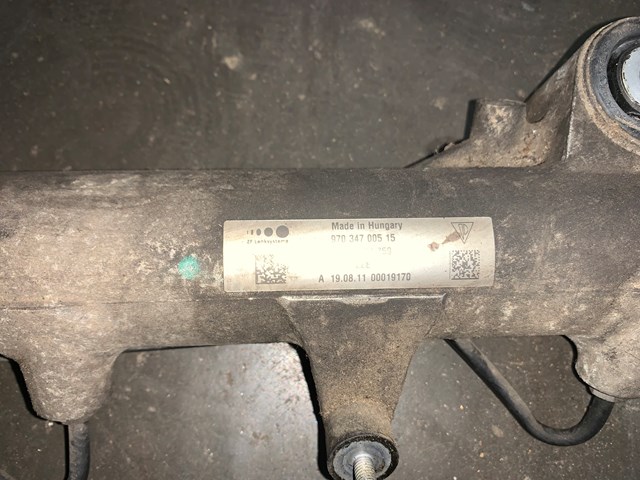 2012 Porsche Panamera Power Steering Gear Rack & Pinion Assembly OEM 97034700515