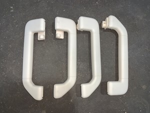 2012 Porsche Panamera Interior Grab Handle Set Cream OEM
