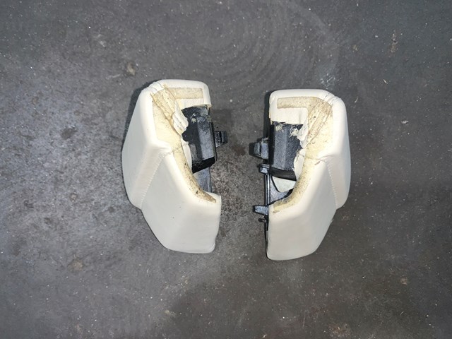 2012 Porsche Panamera Armrest Extension Cover Trim Set (4) Cream OEM