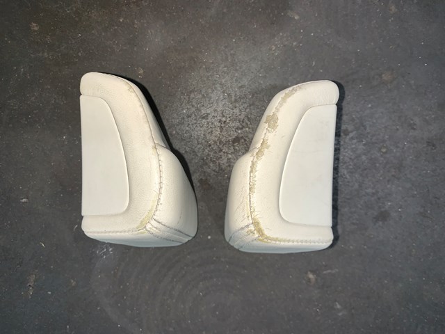2012 Porsche Panamera Armrest Extension Cover Trim Set (4) Cream OEM
