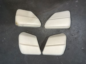 2012 Porsche Panamera Armrest Extension Cover Trim Set (4) Cream OEM