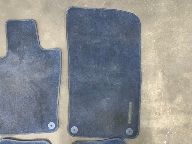 2012 Porsche Panamera Front & Rear Floor Mats Set Blue OEM