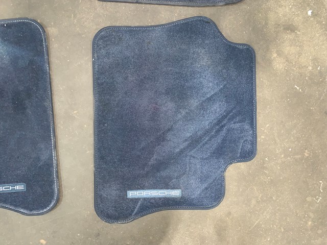 2012 Porsche Panamera Front & Rear Floor Mats Set Blue OEM