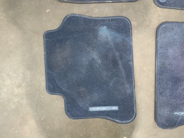 2012 Porsche Panamera Front & Rear Floor Mats Set Blue OEM