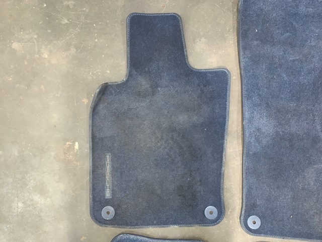 2012 Porsche Panamera Front & Rear Floor Mats Set Blue OEM