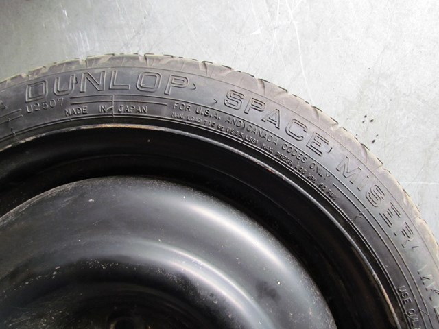 2004 Acura RSX Dunlop Spare Tire T125/70D16