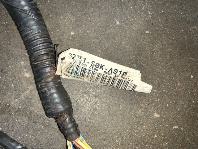 2000 Acura TL Front LH Driver Door Wiring Wire Harness OEM 