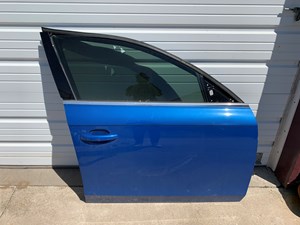 2010 Audi S4 Front RH Passenger Door Shell Blue OEM