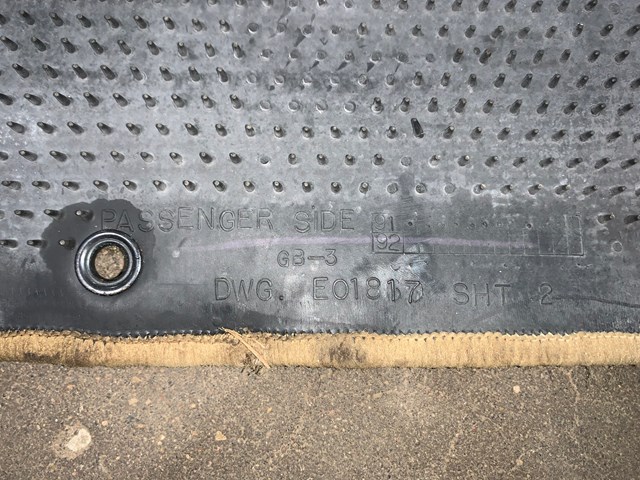 1989-1998 Nissan 240sx Floor Mat OEM Tan