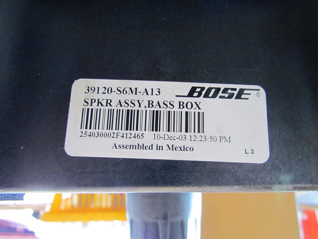 2004 Acura RSX Type S Spare Tire Carrier 39120-S6M-A13