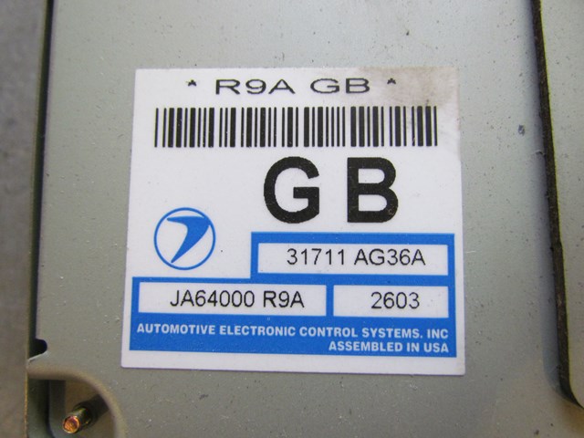 2003 Subaru Legacy Outback Automatic Transmission Computer 31711 AG36A