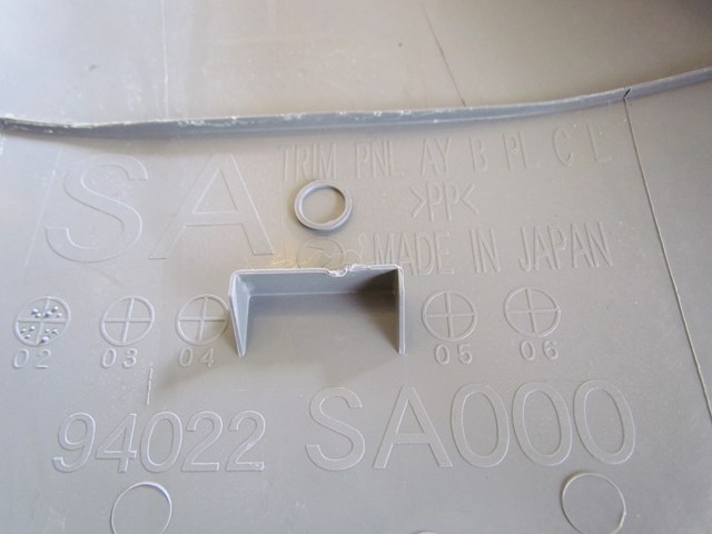 2003 Subaru Forester RH Passenger Lower B Pillar Trim 94022SA000