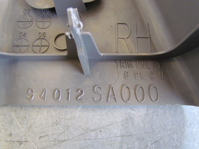 2003 Subaru Forester RH Passenger B Pillar Upper Trim Panel 94012 SA000