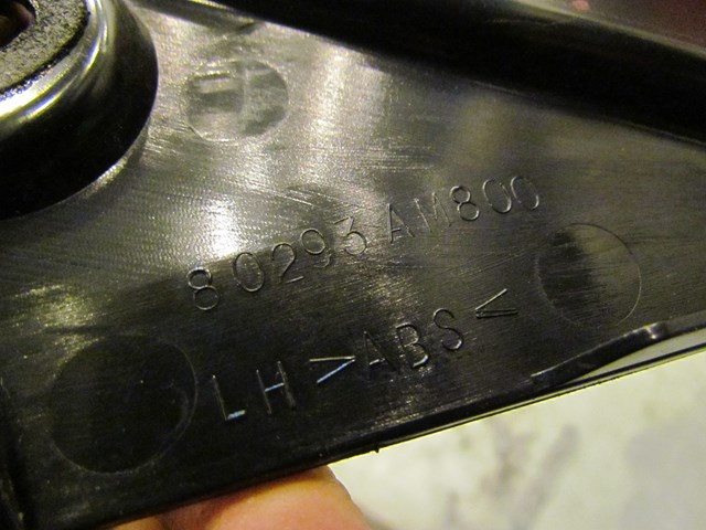 2006 Infiniti G35 Coupe LH Drivers Sail Panel Assy W/ Tweeter 80293 AM800