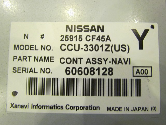 2006 Infiniti G35 Coupe Navigation CD/DVD Player25915 cf45a